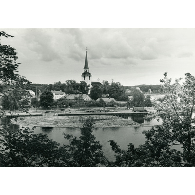 SLM SEM_SR_B0-588 - Utsikt från Gripsholm mot Mariefreds kyrka