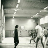 SLM A1-480 - Basket i gymnastiksalen på Stensunds folkhögskola, Trosa