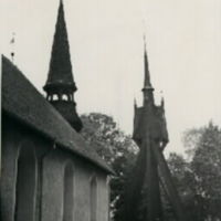 SLM M016843 - Sköldinge kyrka och klockstapel