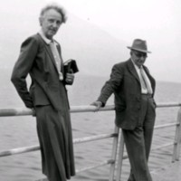 SLM M032674 - Carmelo Paolo Conti (1885-1964) och Gwendolen Fleetwood år 1955