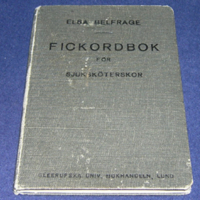 SLM 33740 - Bok, Fickordbok för sjuksköterskor 1927