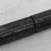 SLM 5177 - Cylindriskt etui av papp, halmintarsia i zig-zagmönster
