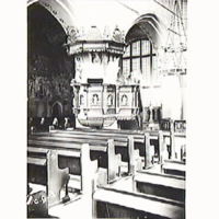 SLM M007352 - Interiör i Floda kyrka, 1890-tal