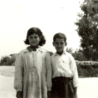 SLM P2013-1682 - Jasmina och Hassan, två palestinska flyktingbarn i Gaza på 1950-talet