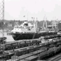 SLM R100-99-3 - Skepp i Oxelösunds hamn, 1988