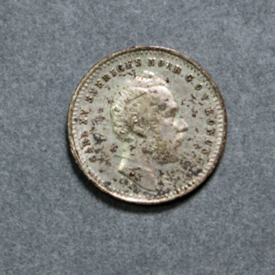 SLM 16710 - Mynt, 10 öre silvermynt 1863, Karl XV