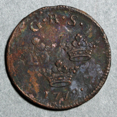 SLM 16944 - Mynt, 1 öre kopparmynt 1772, Gustav III