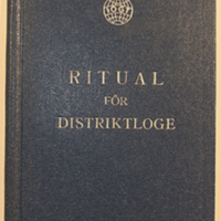 SLM 33061 1-5 - Fem böcker, Ritual för distriktloge, IOGT