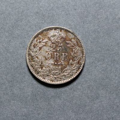 SLM 16662 - Mynt, 25 öre silvermynt 1856, Oscar I