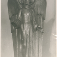 SLM P2015-856 - Ängel till sakristian i Oscarskyrkan, Stockholm 1949