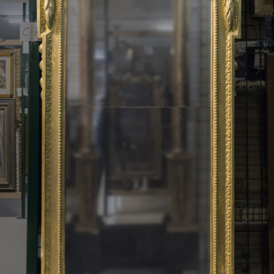SLM 3526 - Gustaviansk spegel, hallstämplad Stockholm 1776
