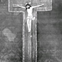 SLM M024593 - Silkebroderat kors från 1400-talets slut