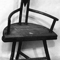 SLM 4786 - Matstol, bordsstol från Lunda socken