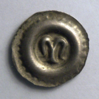 SLM 14091 - Mynt, svealandsbrakteat, från 1200-talets slut