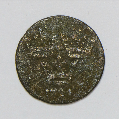 SLM 59477 10 - Mynt av koppar, 1 öre 1724, Fredrik I, från Strängnäs