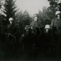 SLM P09-1118 - Svenska soldater vid Hangöfronten i Finska fortsättningskriget