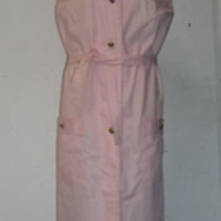 SLM 33026 - Rosa klänning av bomullspoplin, skjortblusmodell