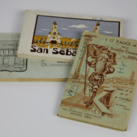 SLM 36490 1-3 - Tre små vykortsalbum från Italien, familjen Fleetwood