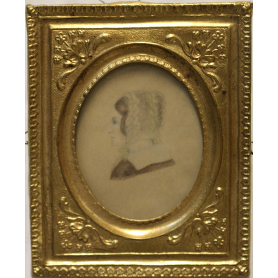 SLM 24605 - Akvarell, Elisabeth Agnes Sophie Indebetou född 1799