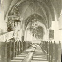 SLM M021585 - Mittgången upp mot altaret i S:t Nicolai kyrka