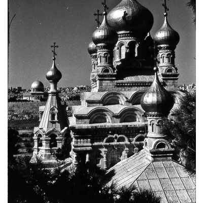 SLM P2017-0590 - St Mary Magdalena, ryska kyrkan i Jerusalem år 1987