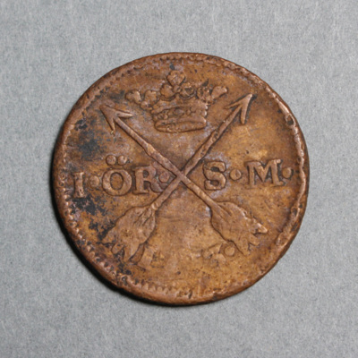 SLM 16940 - Mynt, 1 öre kopparmynt 1763, Adolf Fredrik