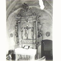 SLM M008881 - Altaret i Halla kyrka 1943