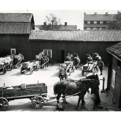 SLM M029643 - Handelsgård i Nyköping på 1920-talet