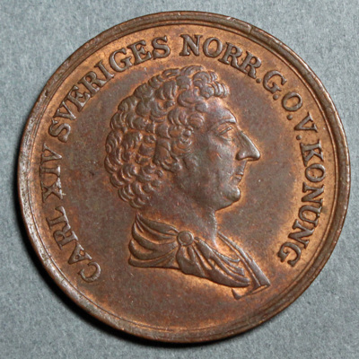 SLM 16551 - Mynt, 2/3 skilling banco kopparmynt 1839, Karl XIV Johan