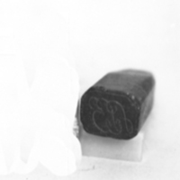 SLM 2284 - Sigillstamp av marmor, märkt 