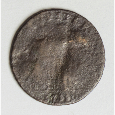 SLM 59477 8 - Mynt av koppar, 1 daler nödmynt 1718, Karl XII, från Strängnäs