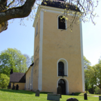 SLM D10-958 - Tystberga kyrka, exteriör, tornet sett från väster.