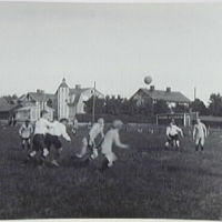 SLM M003110 - Fotbollsmatch, Bondestad, 1917