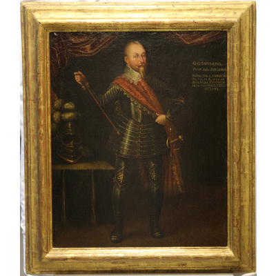 SLM 8324 - Oljemålning, Gustaf II Adolf, okänd konstnär, 1600-tal