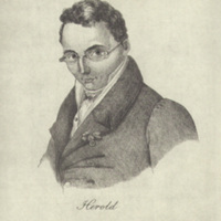 SLM 8653 - Etsning, Ferdinand Hérold, fransk operakompositör