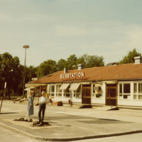 SLM SB13-184 - Eskilstuna busstation, juli 1980