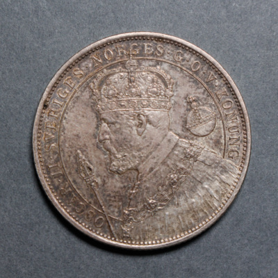 SLM 12597 21 - Mynt, 2 kronor silvermynt typ V 1897, Oscar II