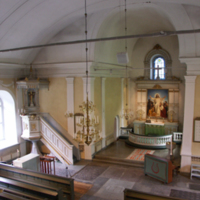 SLM D08-1095 - Dunkers kyrka, interiör