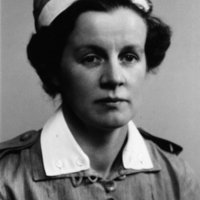 SLM P05-269 - Maj-Sofie Ahlstrand i Lottauniform på 1940-talet