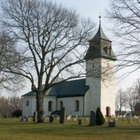 SLM D08-341 - Kjula kyrka. Exteriör.