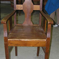 SLM 33036 1 - IOGT, stol från logen Alphyddan i Bettna