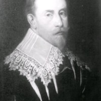 SLM M034913 - Gustav II Adolf, porträtt i kyrkan.