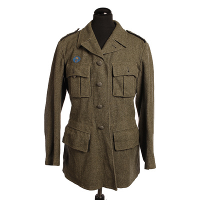 SLM 34050 - Uniform bestående av jacka och byxa, Hemvärnet, 1950-tal