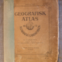 SLM 33127 - Lärobok: Geografisk atlas för allmänna läroverket 1877