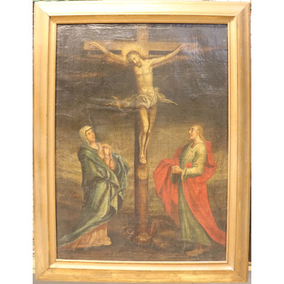 SLM 5782 - Oljemålning, Kristus på korset