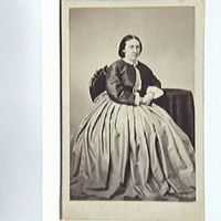 SLM M000297 - Fröken Clara Broberg (1836-1928), foto 1860 - 70-tal