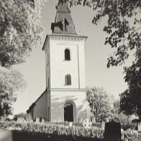 SLM A21-413 - Mellösa kyrka fotograferad från väster