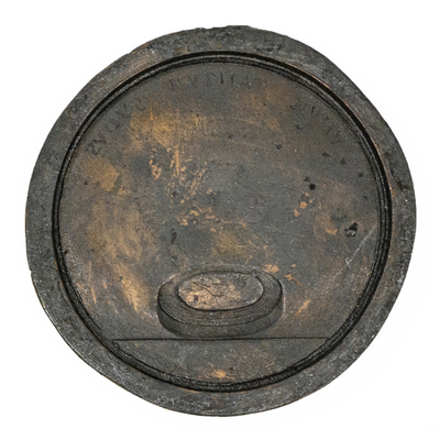 SLM 13982-17 - Medaljunderlag, kopparmatris avsedd för galvanoplastisk reproduktion