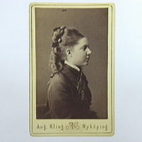 SLM M000585 - Fröken Cathrine Mörner (1859-1929). Foto 1870-tal Dotter till statsrevisor greve Axel Mörne