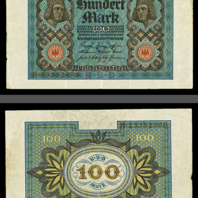 SLM 15638 5 - Sedel, tysk, 100 Mark 1920